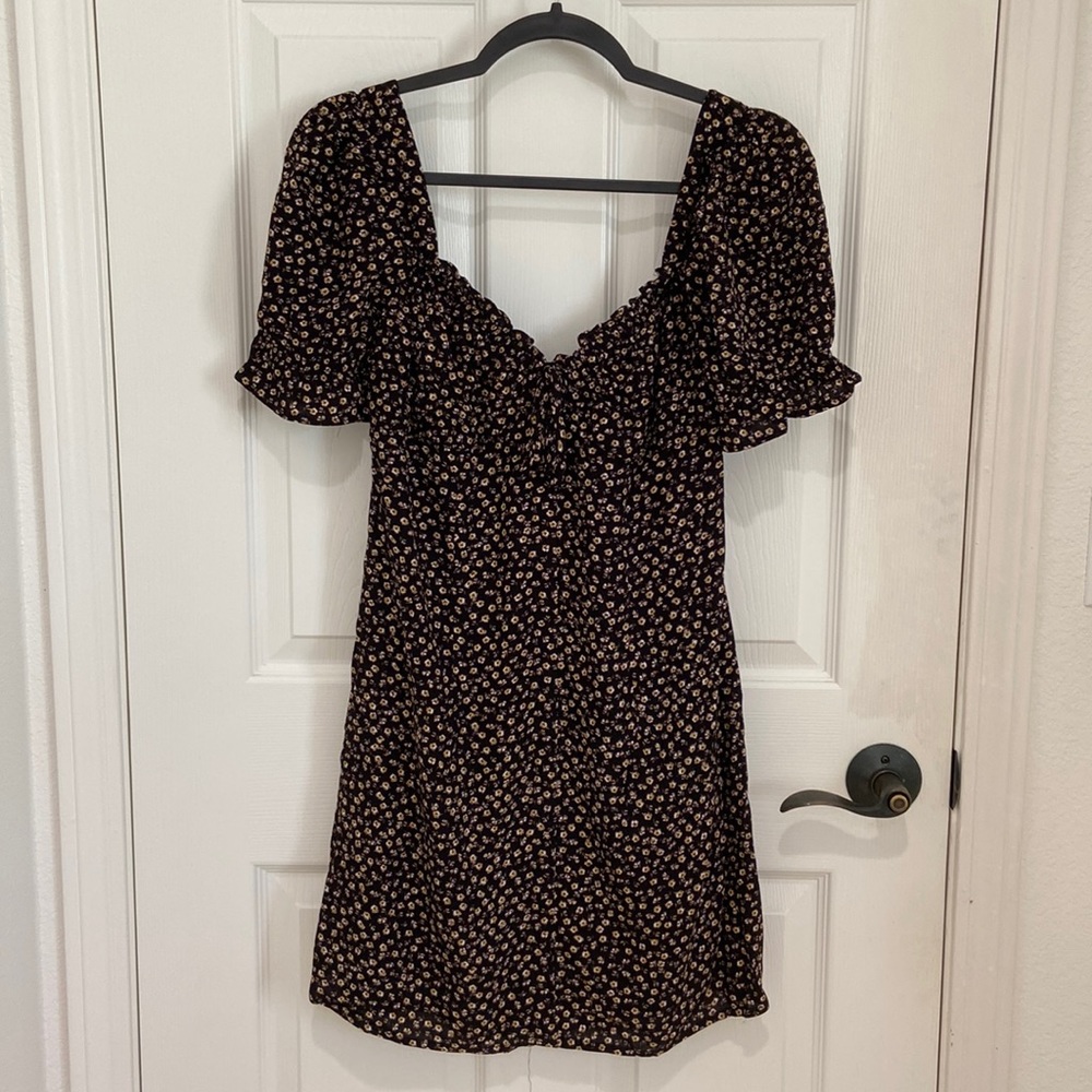 NWT Dress Forum Black floral print dress, size small